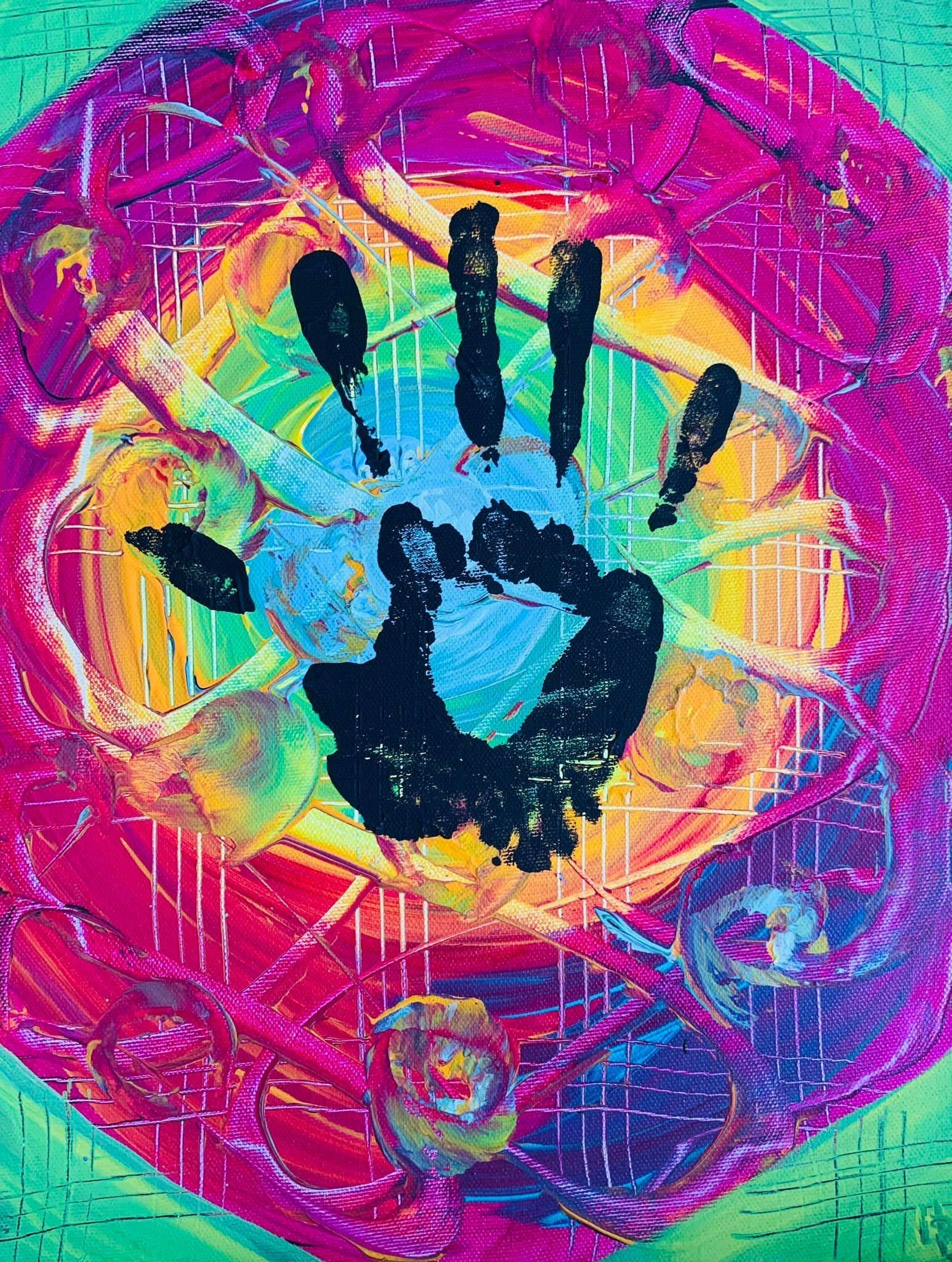 Abstract Handprint