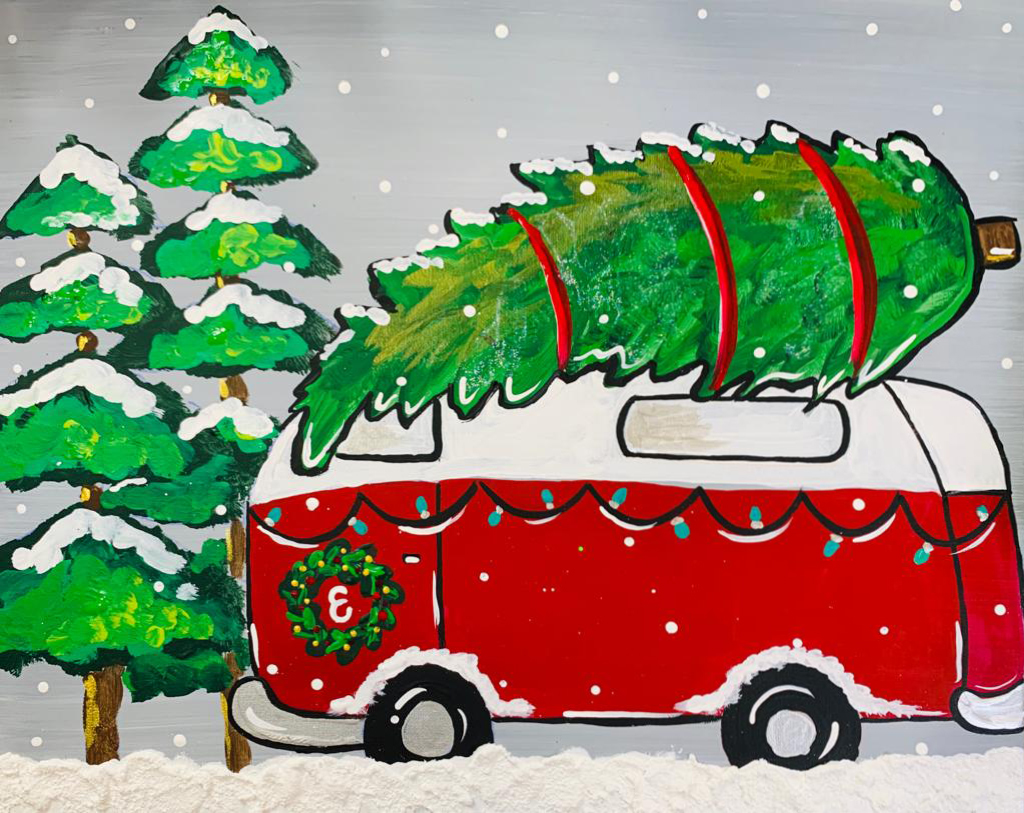 Christmas VW Van