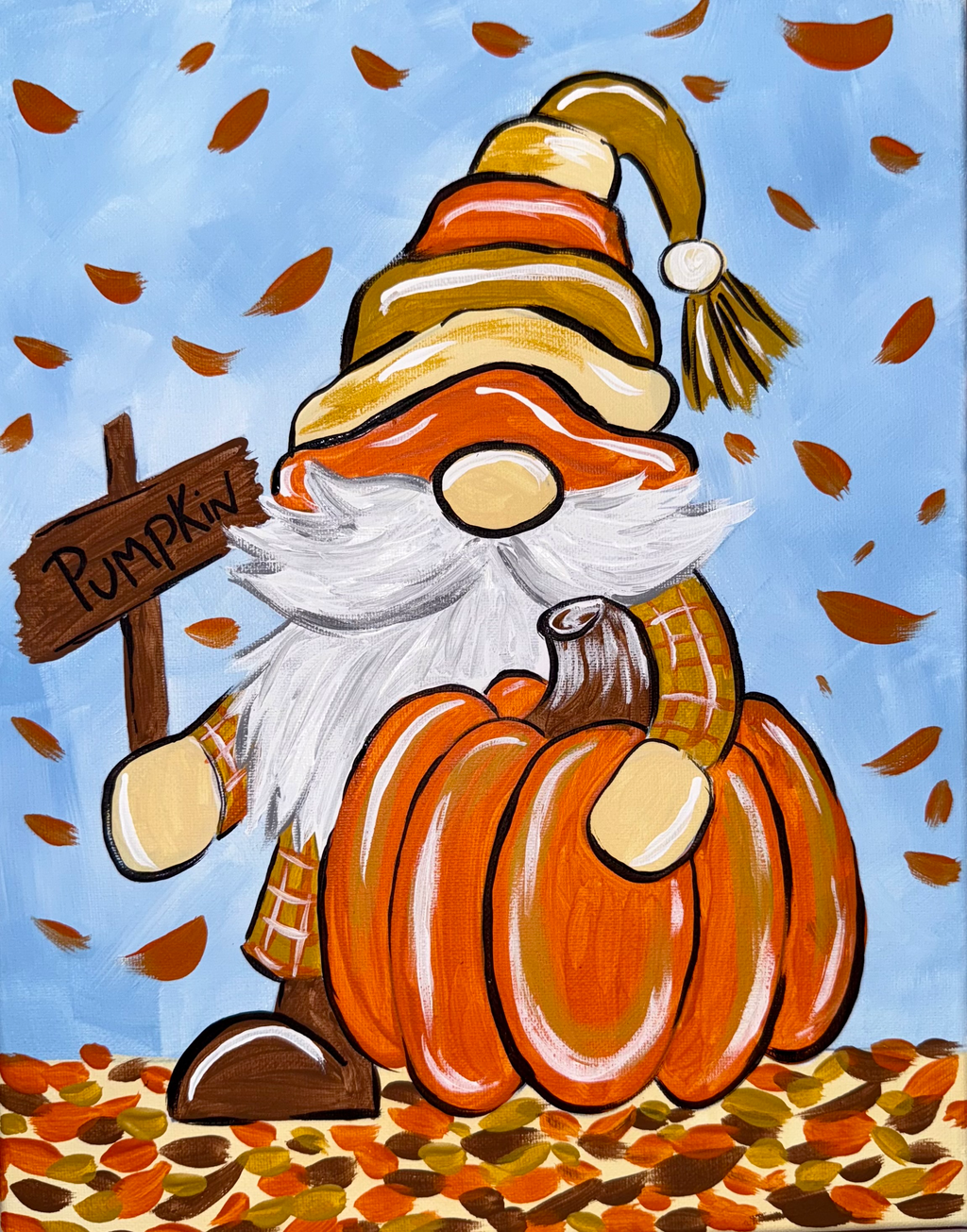 Fall Pumpkin Gnome