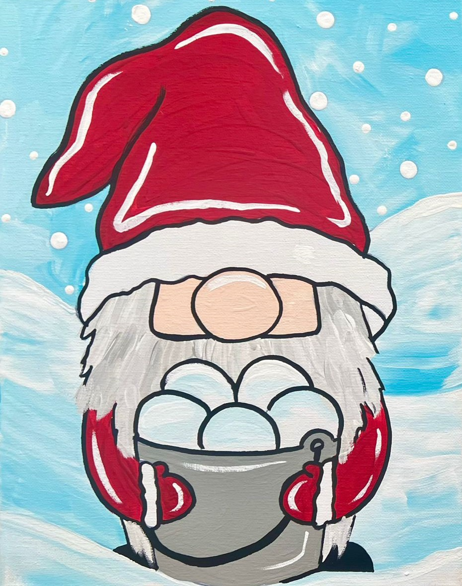Snowball Santa Gnome
