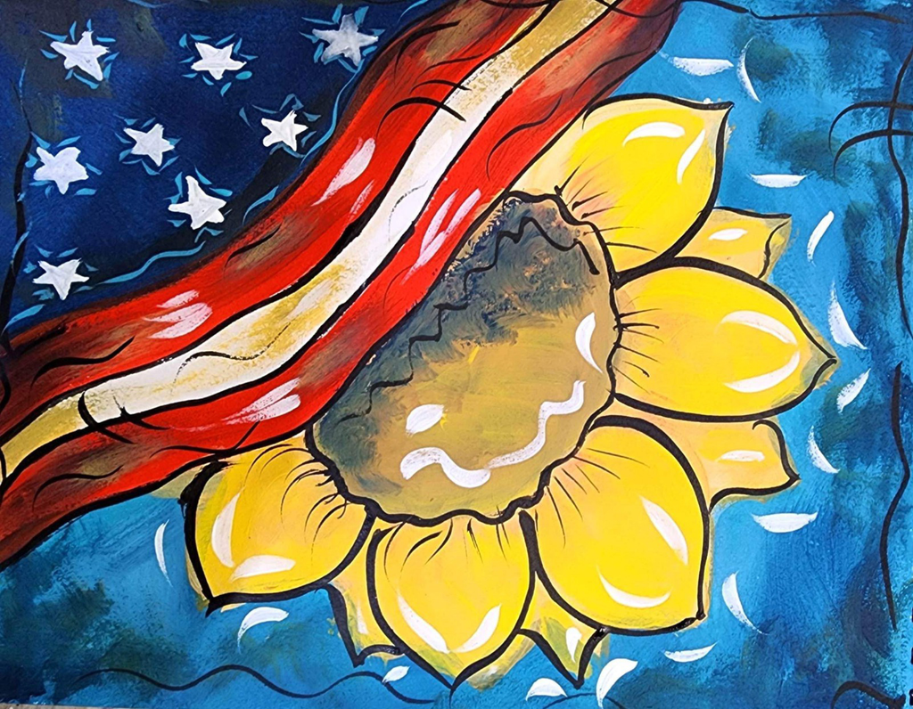 Patriotic Sunflower