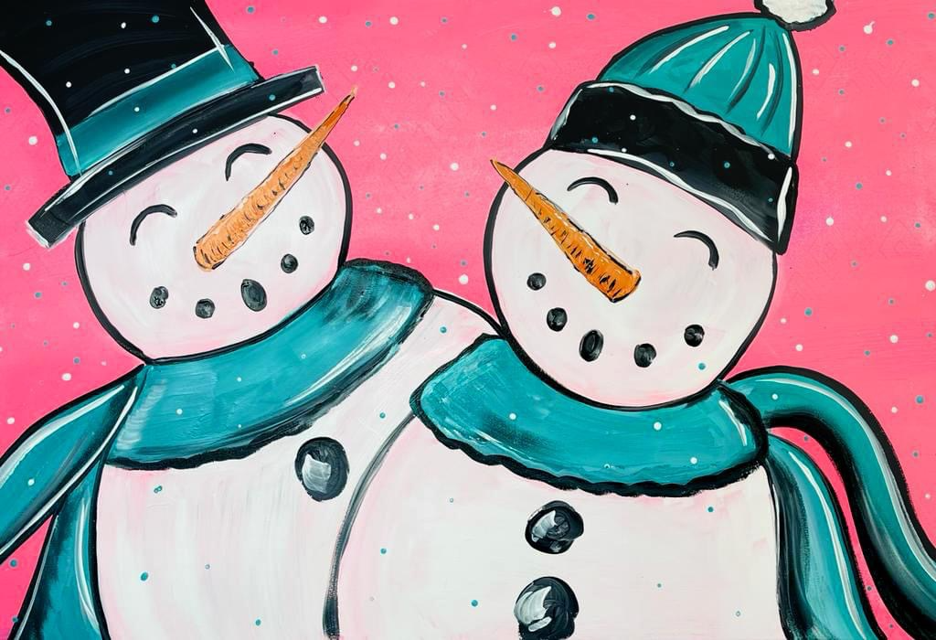 Snowman Couple