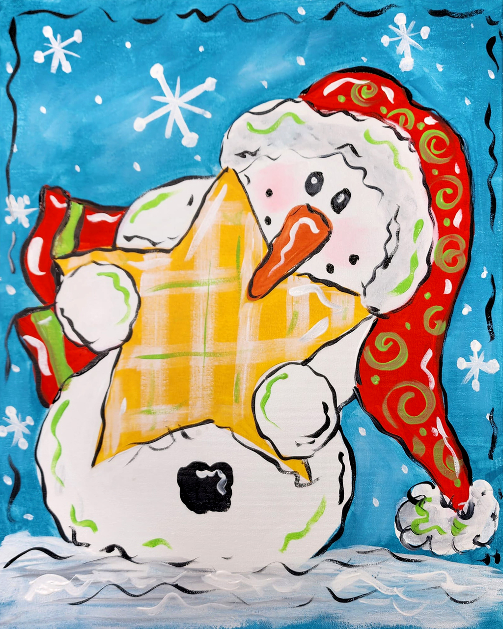 Snowman with Star